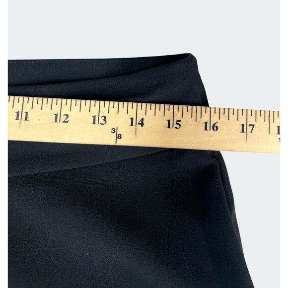 Roz & Ali Womens Black Straight-Leg Stretch Pants Pull On Size 8 Business Casual - Picture 7 of 14